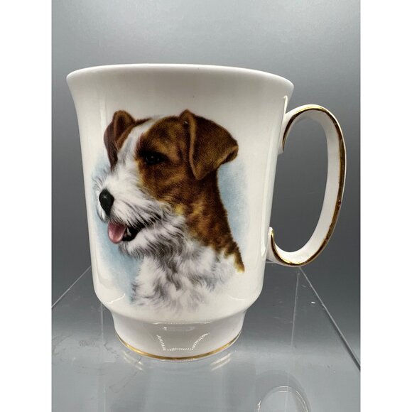 British Royal Windsor Coffee Cup Jack Russell Terrier Fine Bone China Mug Englan - Picture 12 of 15